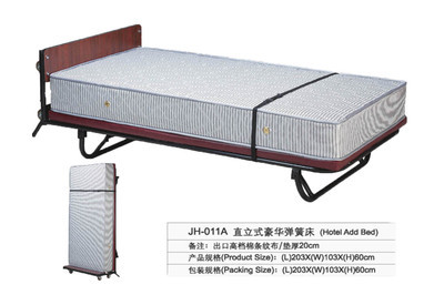 【温州酒店豪华直立式弹簧床 绍兴高强度豪华折叠床 林海定做折叠床】价格,厂家,图片,床类,广州群冠酒店用品-